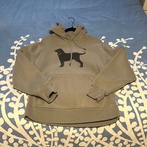 The Black Dog Olive Green Hoodie